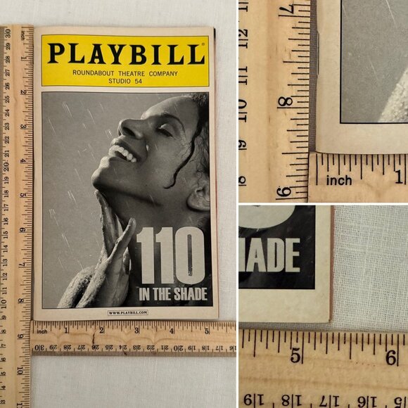 110 in the Shade Broadway Playbill Studio 54 2007 Audra McDonald John Cullum - Picture 7 of 7